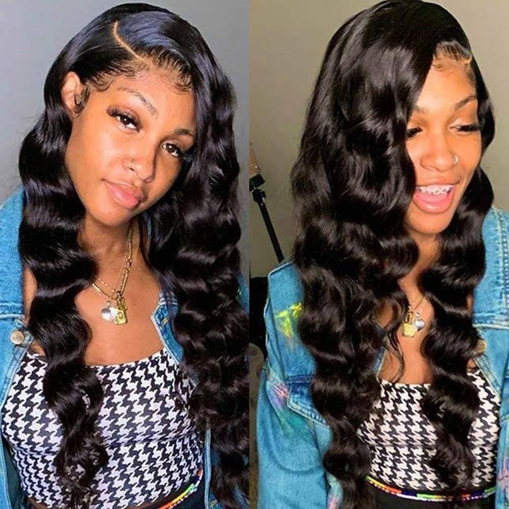 Loose Deep Wave Full Lace Human Hair Wig Sterly 100% Human Hair Wigs