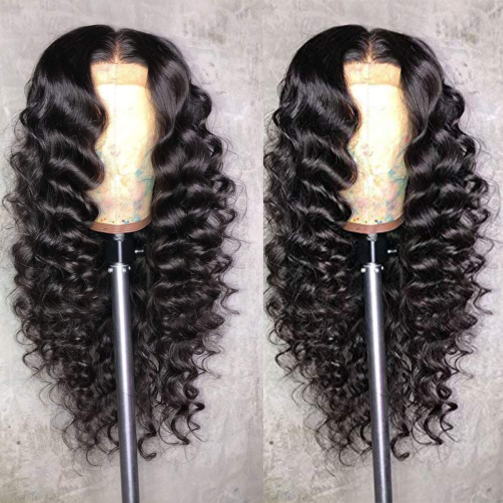 Loose Deep Wave Full Lace Human Hair Wig Sterly 100% Human Hair Wigs