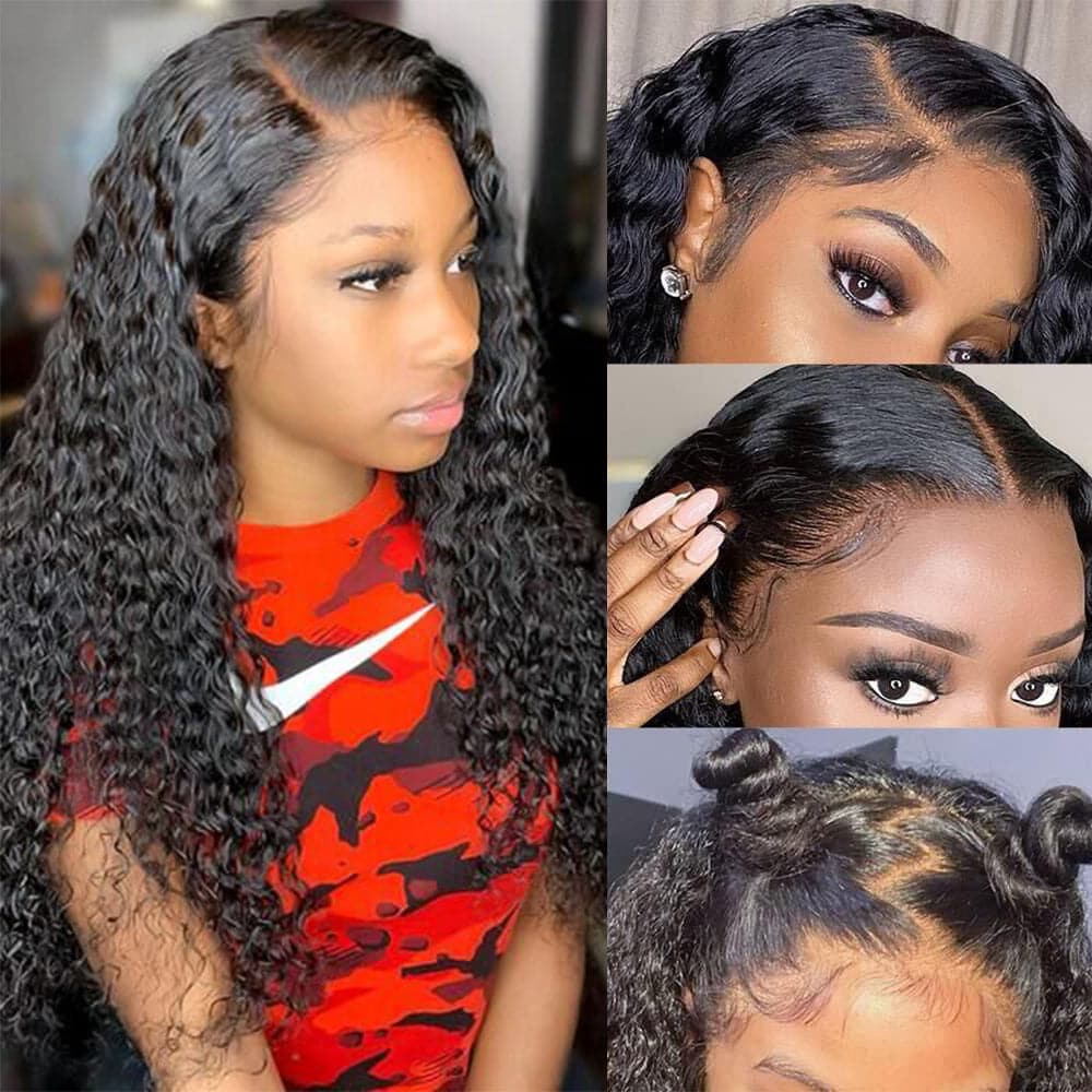 Sterly Glueless HD 13x6 Curly Lace Front Wigs Affordable Transparent Lace Human Hair Wigs