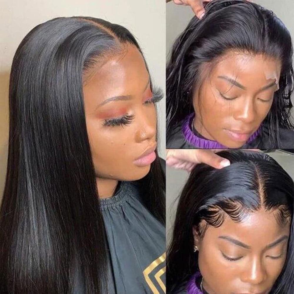Sterly Glueless 13x6 HD Lace Wig Affordable Long Straight Lace Front Wigs Human Hair