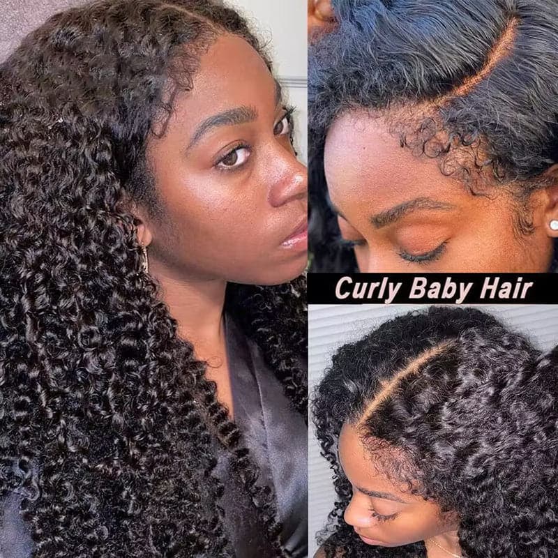 Type 4C Edges Wig | Wear and Go Glueless 7x6/13×6 Curly Human Hair Wigs