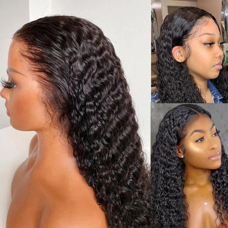 Sterly Hair HD Transparent Lace 13×4/13×6 Deep Wave Frontal Human Hair Wigs