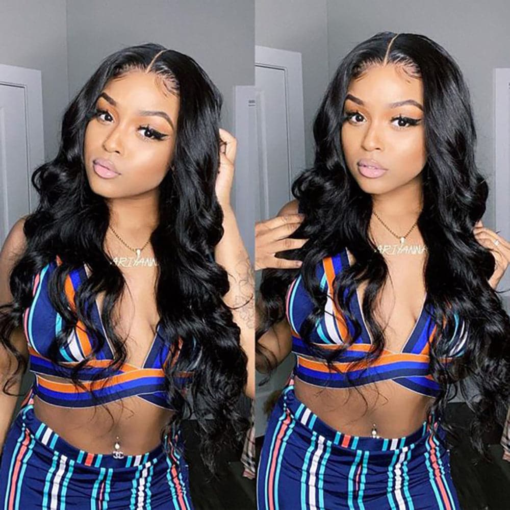 Long Hair Wigs For Women Body Wave Human Hair Invisible Wigs 180% Density 32-40inch