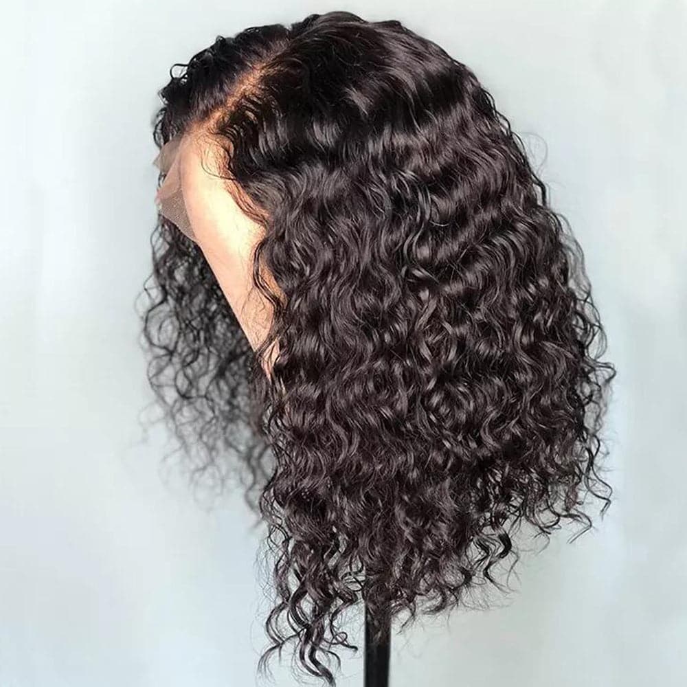 Sterly 13x6 Lace Front Wig Water Wave Bob Human Hair Wigs