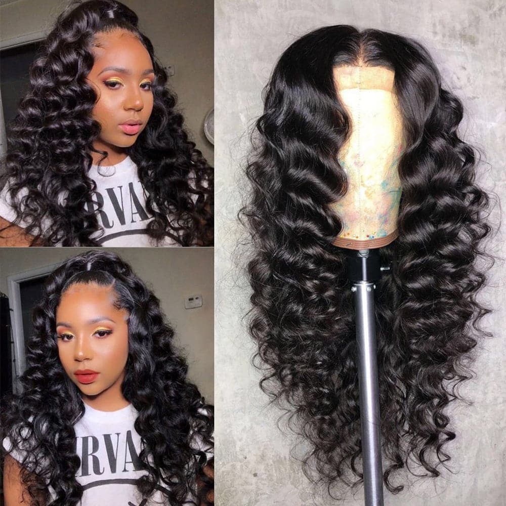 Sterly 5x5 HD Transparent Lace Closure Wigs Human Hair Loose Wave Wig