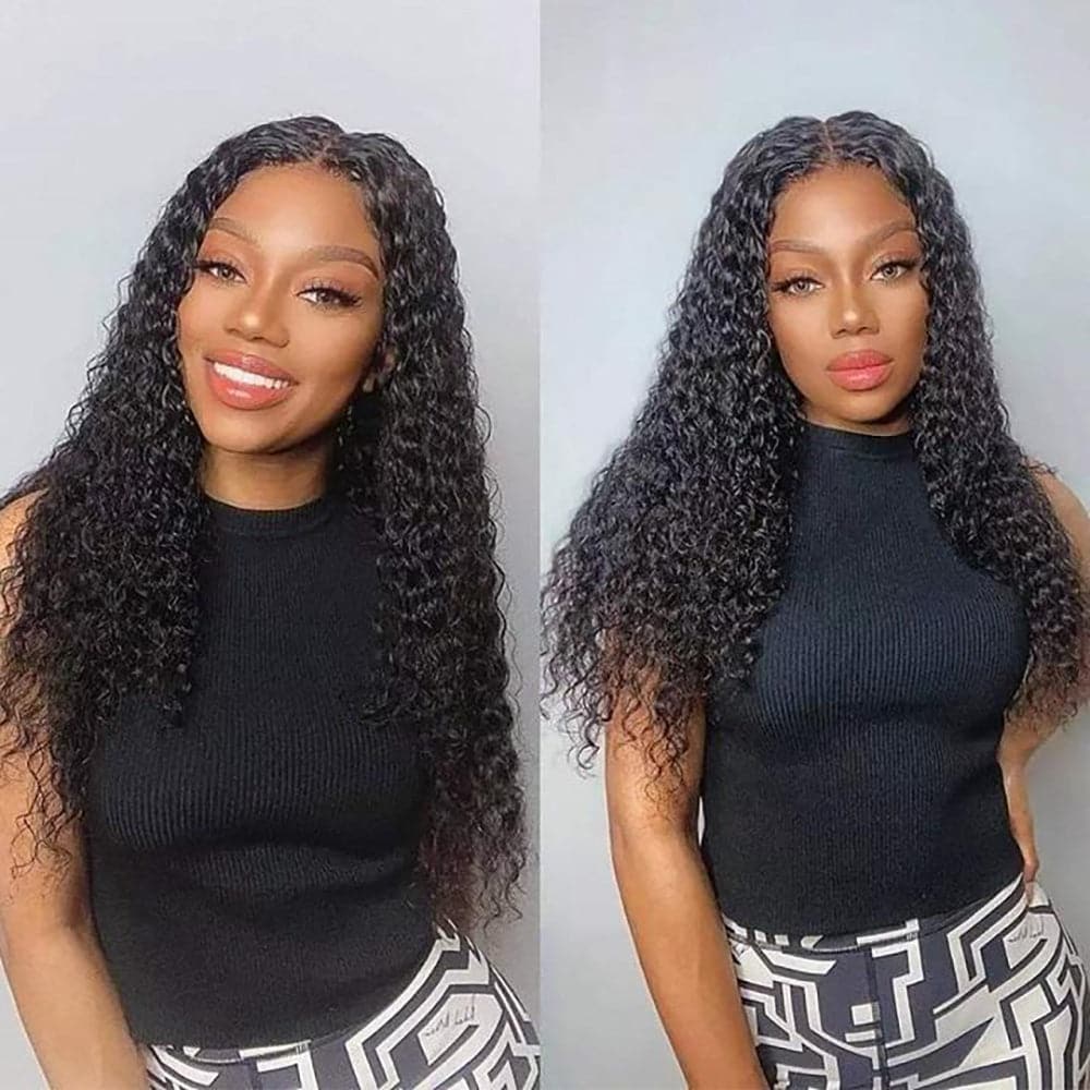 Sterly 5x5 Transparent Lace Closure Wigs Curly Human Hair Wigs For Women