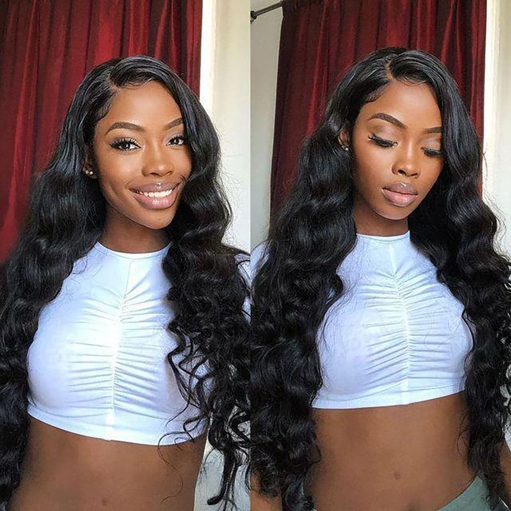 Sterly Loose Deep 4×4 HD Transparent Closure Wigs Human Hair Wigs For Women
