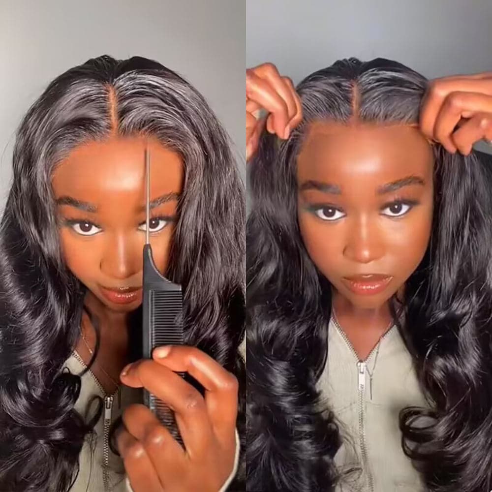 Sterly HD Lace Wear Go Glueless Wigs 5x5 Lace Closure Human Hair Wigs 180% Density