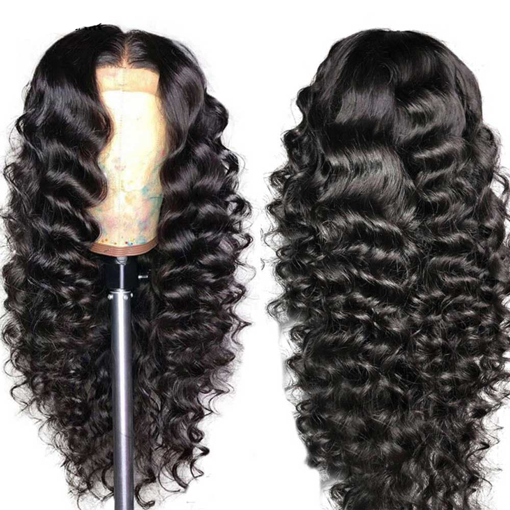 Perruques en cheveux humains ondulés profonds et lâches 5x5 HD avec fermeture en dentelle Sterly