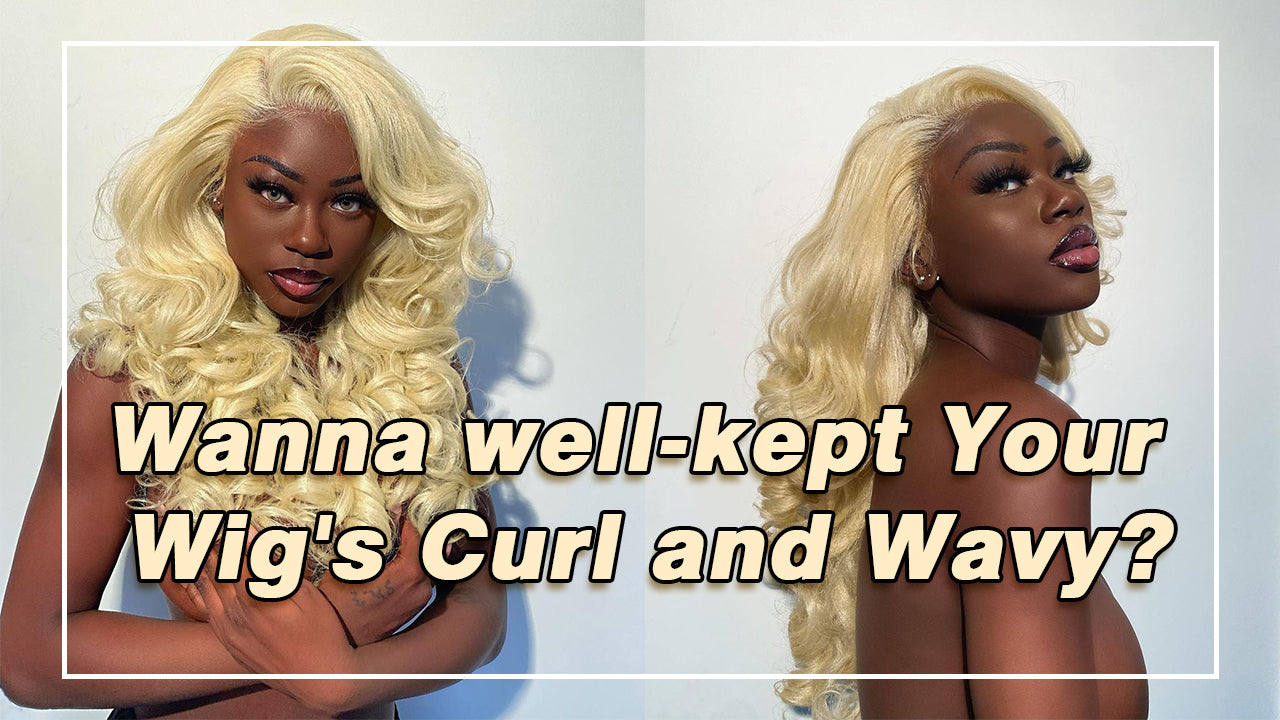 How to well-kept curly and wavy wig