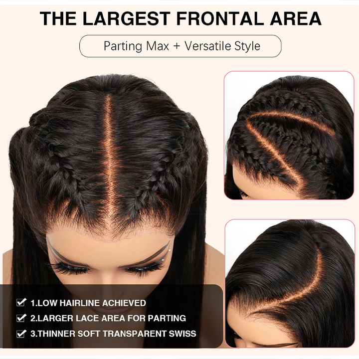 250% Density Chocolate Brown 13×6 Lace Deep Wave Wig Premium Super Double Drawn Wig - sterlyhair