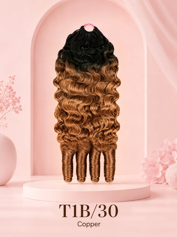 Sterly Hair Burmese Curly Feather Crochet Human Hair Extension Human Hair