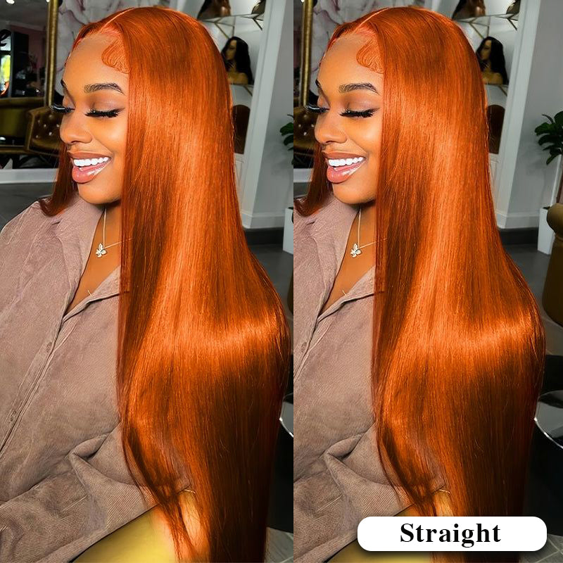 Special Offer | #350 Ginger Deep Wave Frontal Wig 13×6 Lace Human Hair Wig