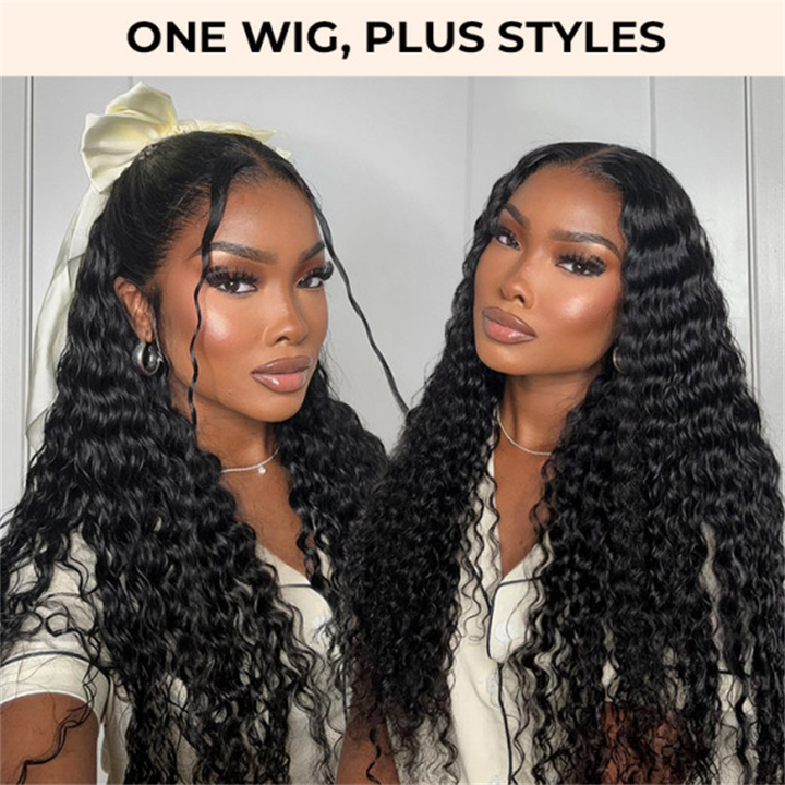 #1 Jet Black Deep Wave Wig Sterly 13×6 Full Lace Frontal Human Hair Wigs - sterlyhair