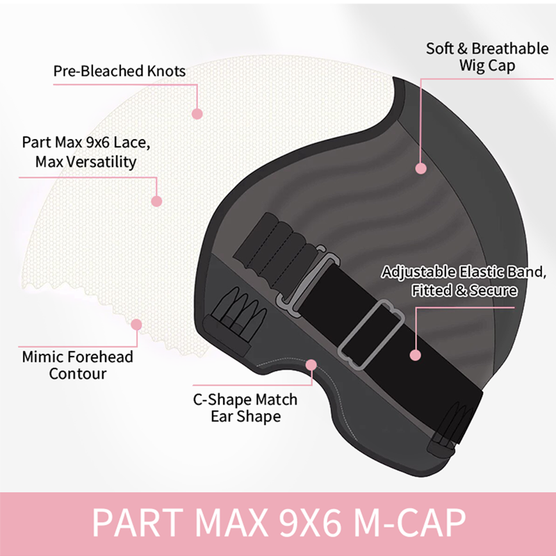 Pre-cut 9x6 Lace M-cap Wear Go Glueless Mini Knots Deep Wave HD Lace Front Wig Pre-plucked - sterlyhair