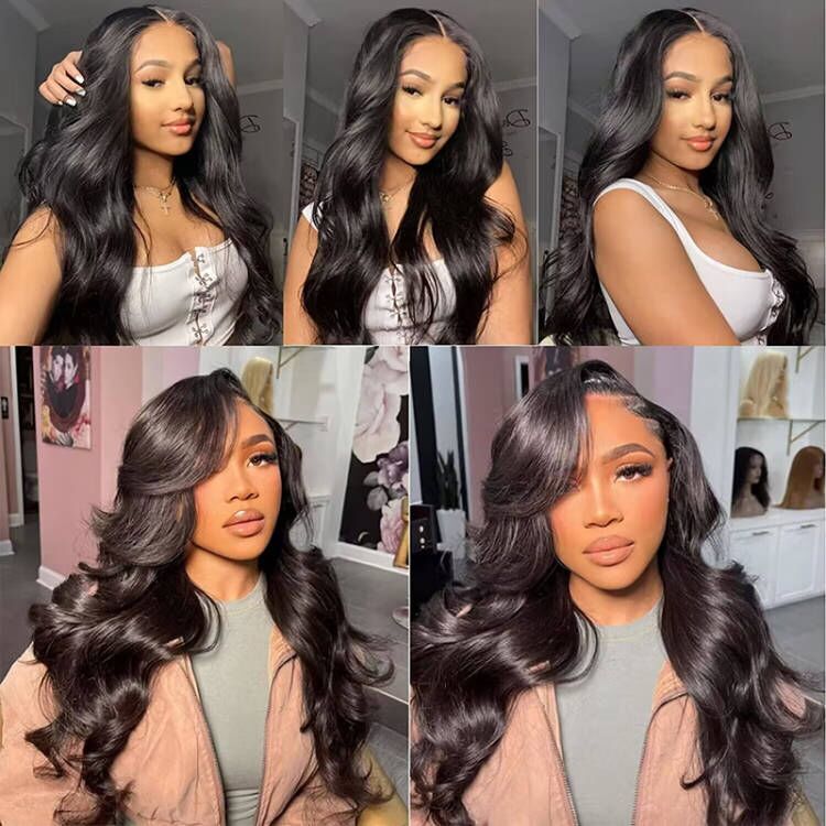16-34inch Affordable Sterly 13x6 Transparent Lace Body Wave Front Wigs - sterlyhair