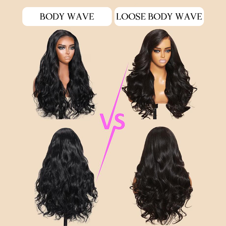 Sterly 5x5 Wear Go Glueless Pre-Cut Lace &amp; Pre-Bleached Loose Body Wave Wig 180% Density - sterlyhair