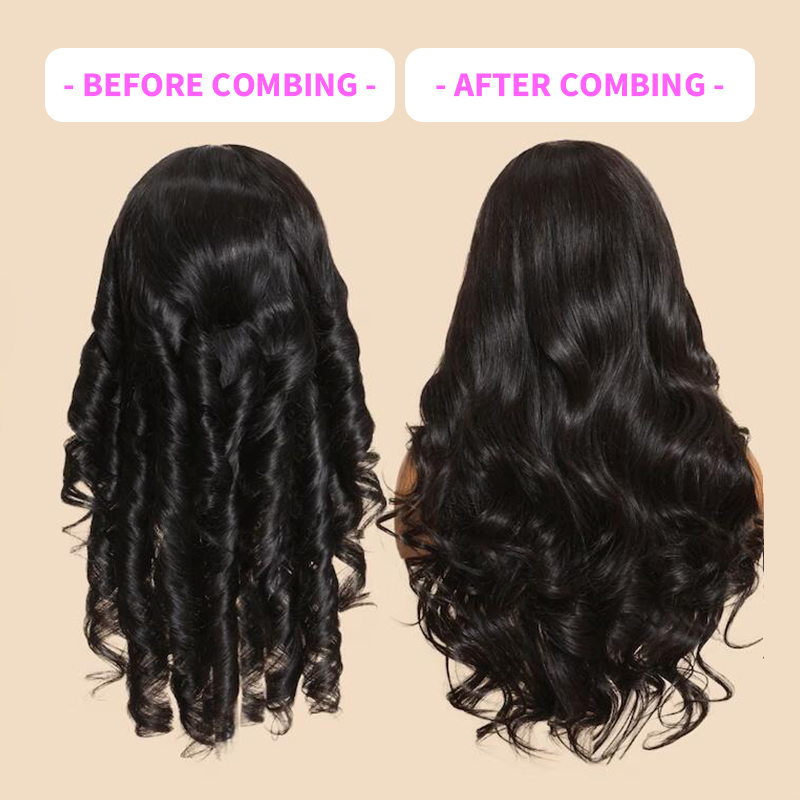 Sterly 5x5 Wear Go Glueless Pre-Cut Lace &amp; Pre-Bleached Loose Body Wave Wig 180% Density - sterlyhair