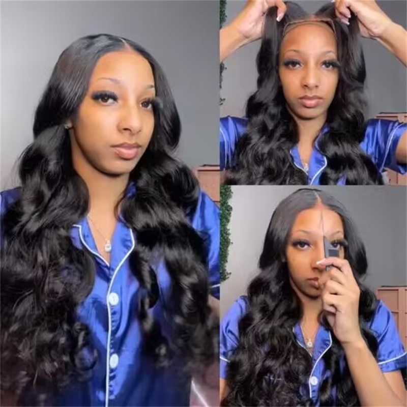 Sterly 5x5 Wear Go Glueless Pre-Cut Lace &amp; Pre-Bleached Loose Body Wave Wig 180% Density - sterlyhair