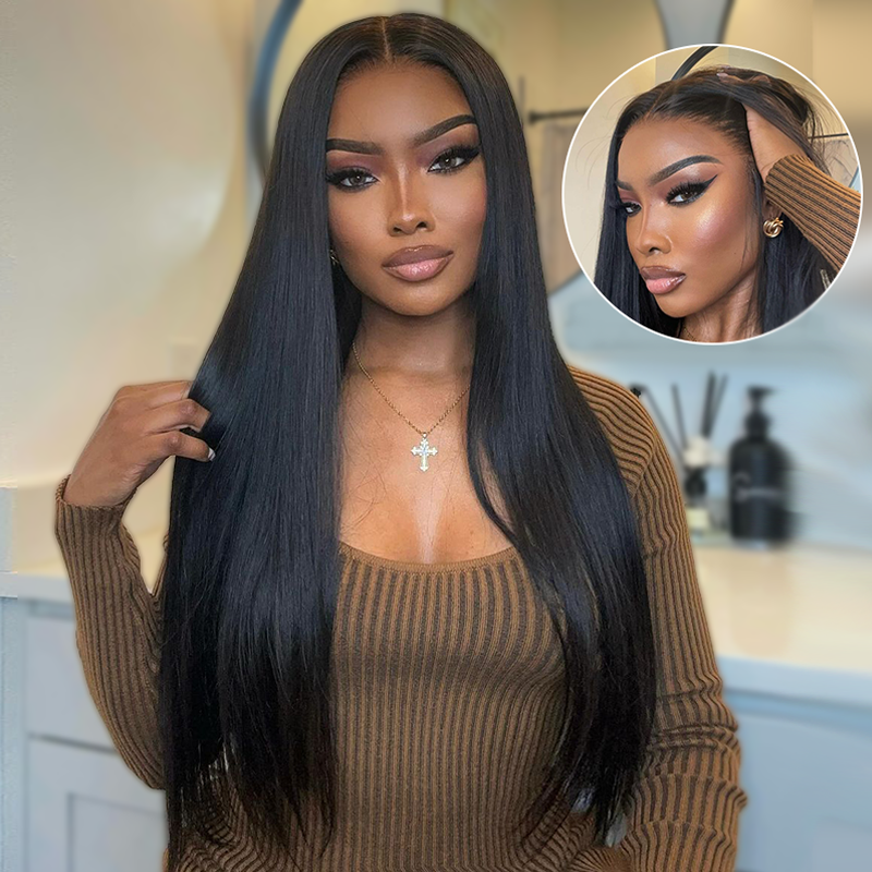 Transparent HD Lace 13×4 Straight Lace Front Wigs Human Hair Pre Plucked Sterly