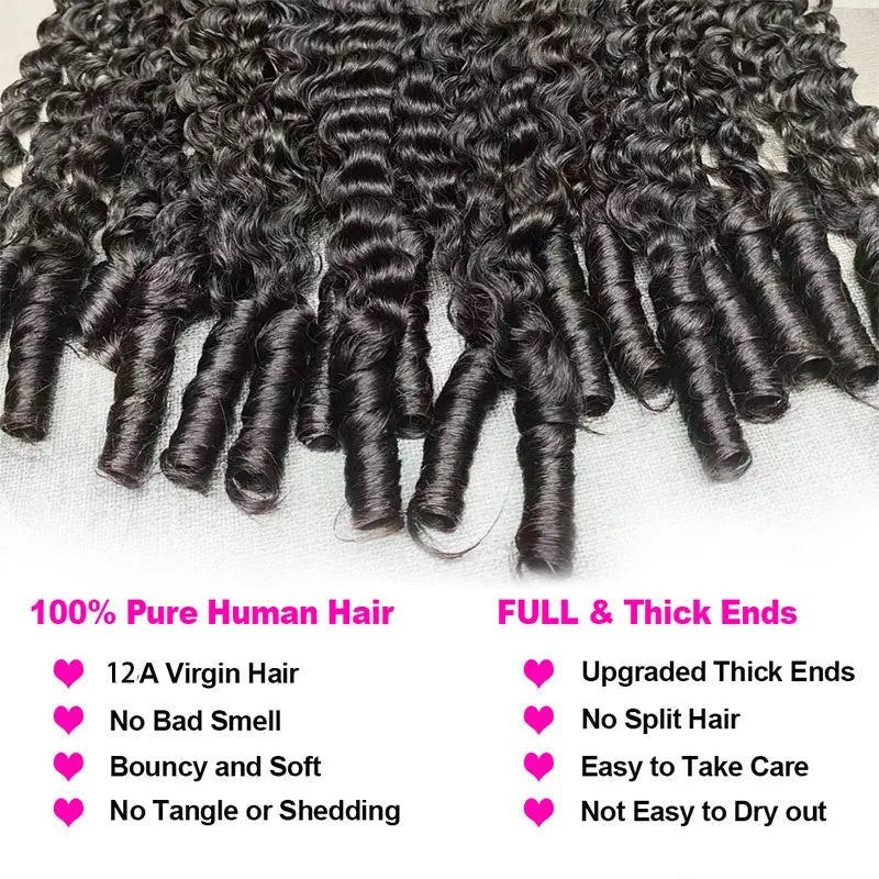 Double Drawn Raw Burmese Curly Virgin Cuticle Aligned Human Hair Bundles