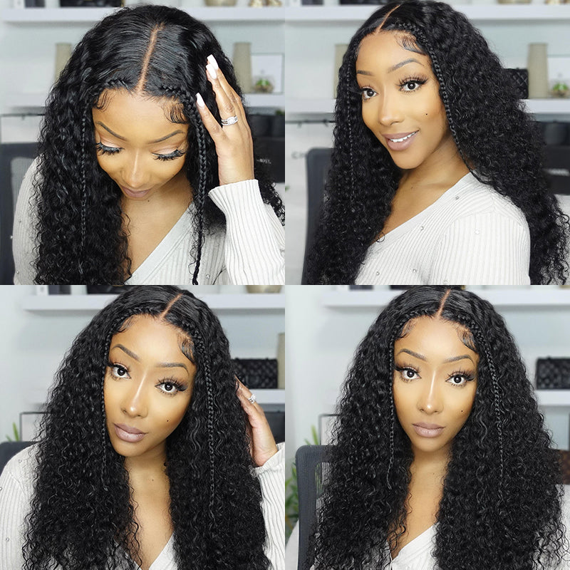 Sterly Wear And Go Glueless Wigs Curly Wave 5×5/13×6 Transparent Lace Human Hair Wigs - sterlyhair