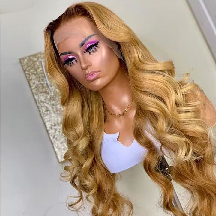 Sterly Ombre T4/27 Lace Wigs Affordable Body Wave Human Hair Wigs - sterlyhair