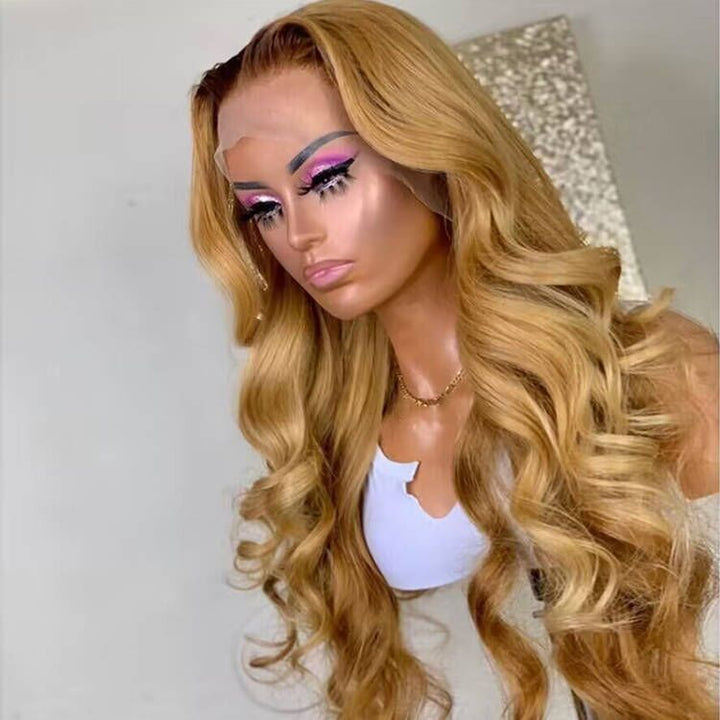 Sterly Ombre T4/27 Lace Wigs Affordable Body Wave Human Hair Wigs - sterlyhair