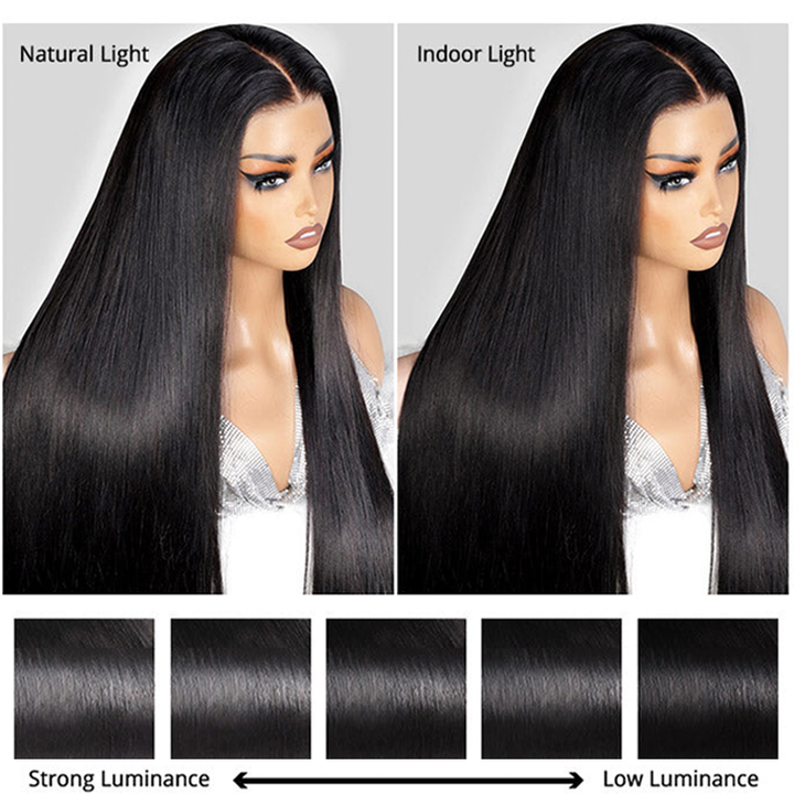 Super Double Drawn Bone Straight 13×6 Frontal Lace Wig Natural Raw Cuticle Aligned 250% Density - sterlyhair