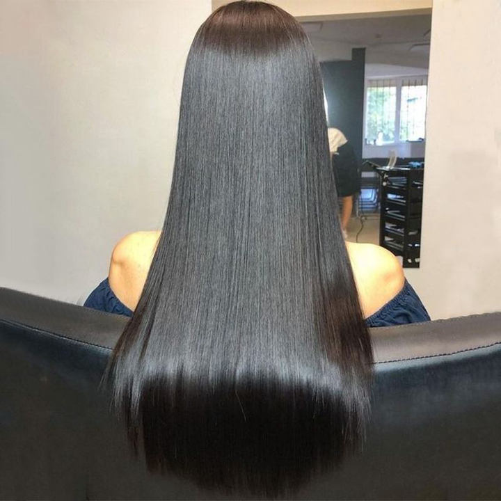 Super Double Drawn Bone Straight 13×6 Frontal Lace Wig Natural Raw Cuticle Aligned 250% Density - sterlyhair