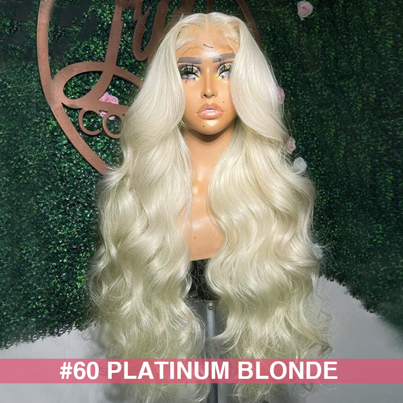 #613 Blonde 13x6 Full Frontal Lace Body Wave Human Hair Wigs 250% Density Breathable Wig Sterly Hair