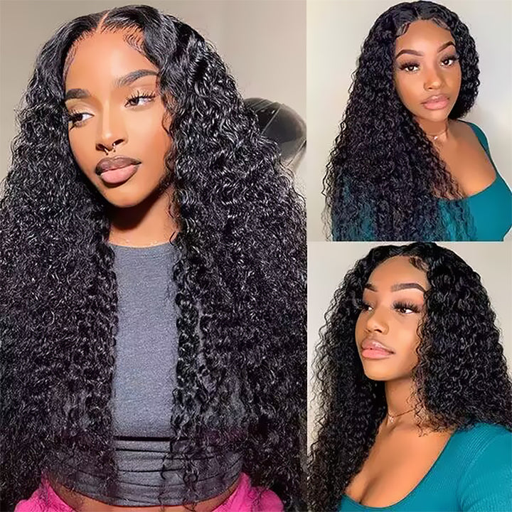 Curly 6×6/7×5 Pre Cut Lace Wigs Pre-bleached Knots Wear Go Glueless Wig - sterlyhair