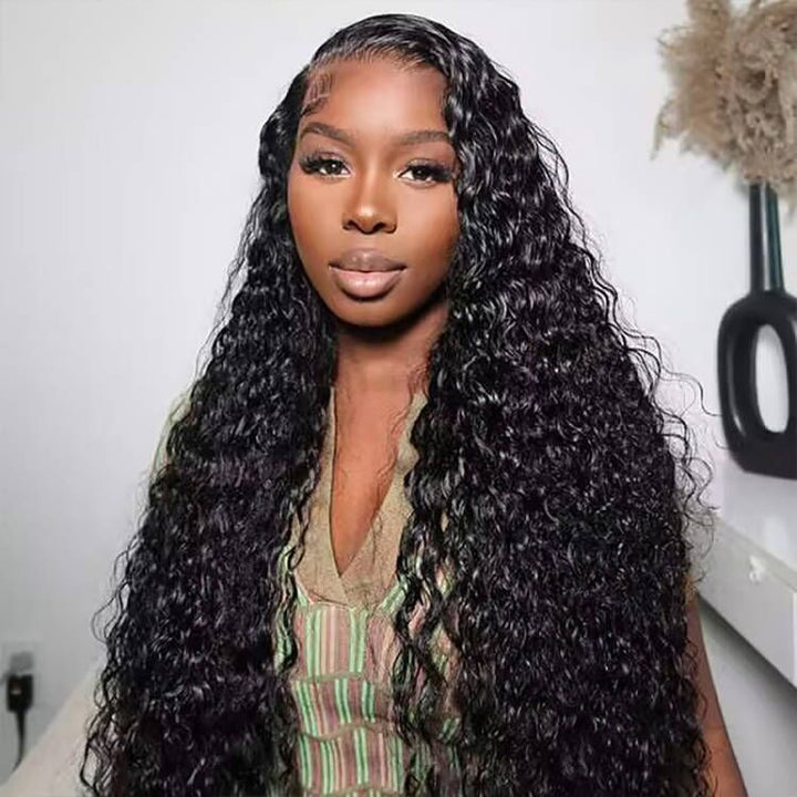 Water Wave 13×4 HD Transparent Lace Front Human Hair Wigs Sterly Hair - sterlyhair