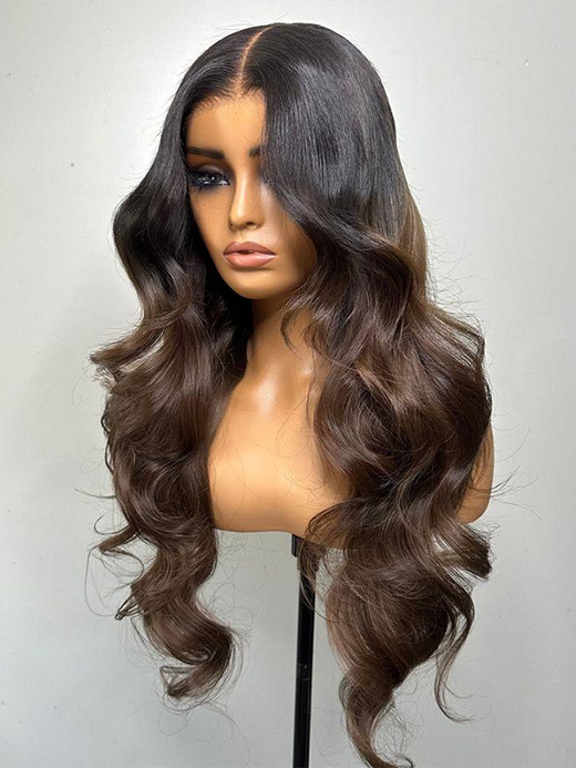 Sterly Ombre Color Body Wave Lace Front Human Hair Wigs - sterlyhair
