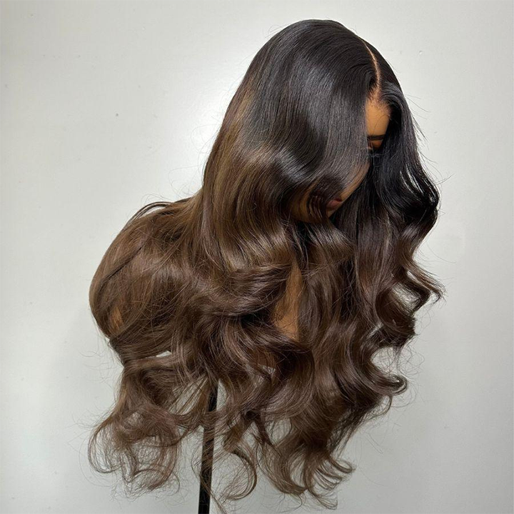 Sterly Ombre Color Body Wave Lace Front Human Hair Wigs - sterlyhair