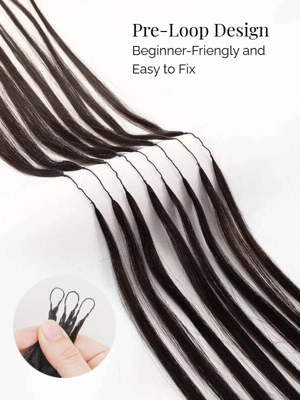 Sterly Hair Silky Straight Feather Crochet Human Hair Extension Human Hair - sterlyhair