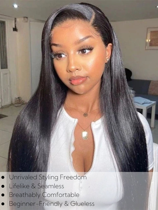 Sterly Glueless 7x6 HD Lace Wig Affordable Long Straight Lace Front Wigs Human Hair - sterlyhair
