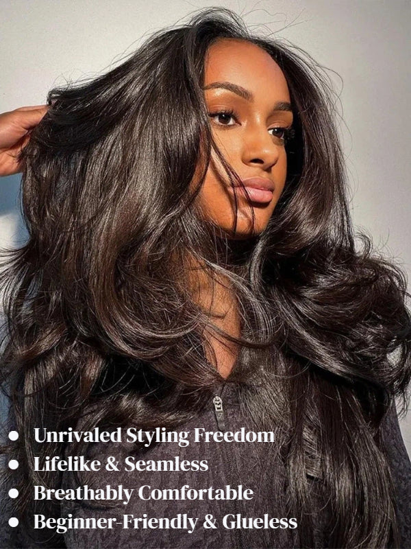 Sterly Glueless 7x6 HD Lace Wig Yaki Body Lace Front Wigs Human Hair - sterlyhair