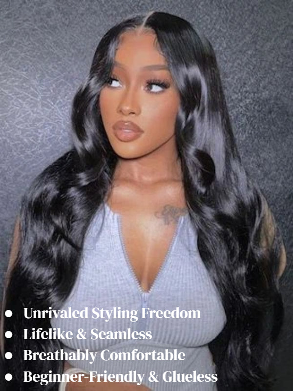 Sterly Glueless 7x6 HD Lace Wig Affordable Body Wave Lace Front Wigs Human Hair - sterlyhair