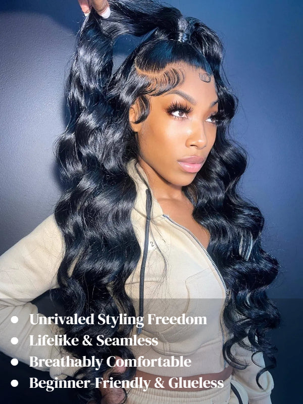 Sterly Glueless 7x6 HD Lace Wig Loose Body Lace Front Wigs Human Hair