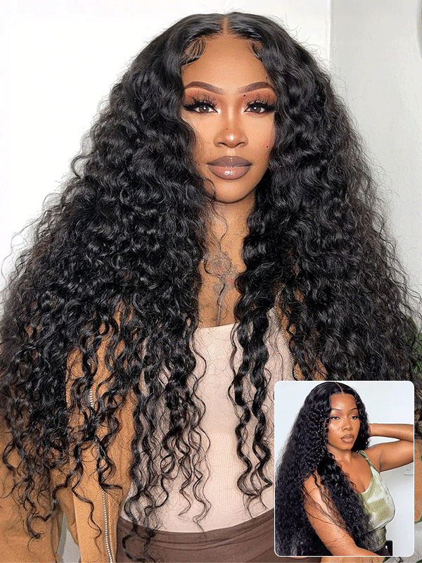 Sterly Glueless 7x6 HD Lace Wig Water Wave Lace Front Wigs Human Hair - sterlyhair