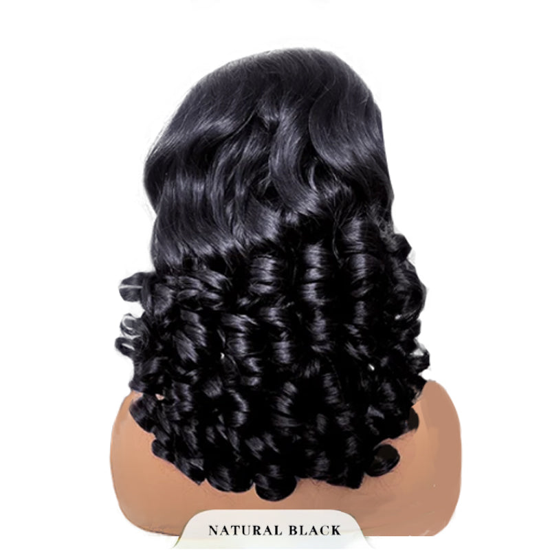 Super Double Drawn Vietnamese Raw Hair Bouncy Curls Hair Funmi Wig 13×6 Lace Frontal Wigs - sterlyhair