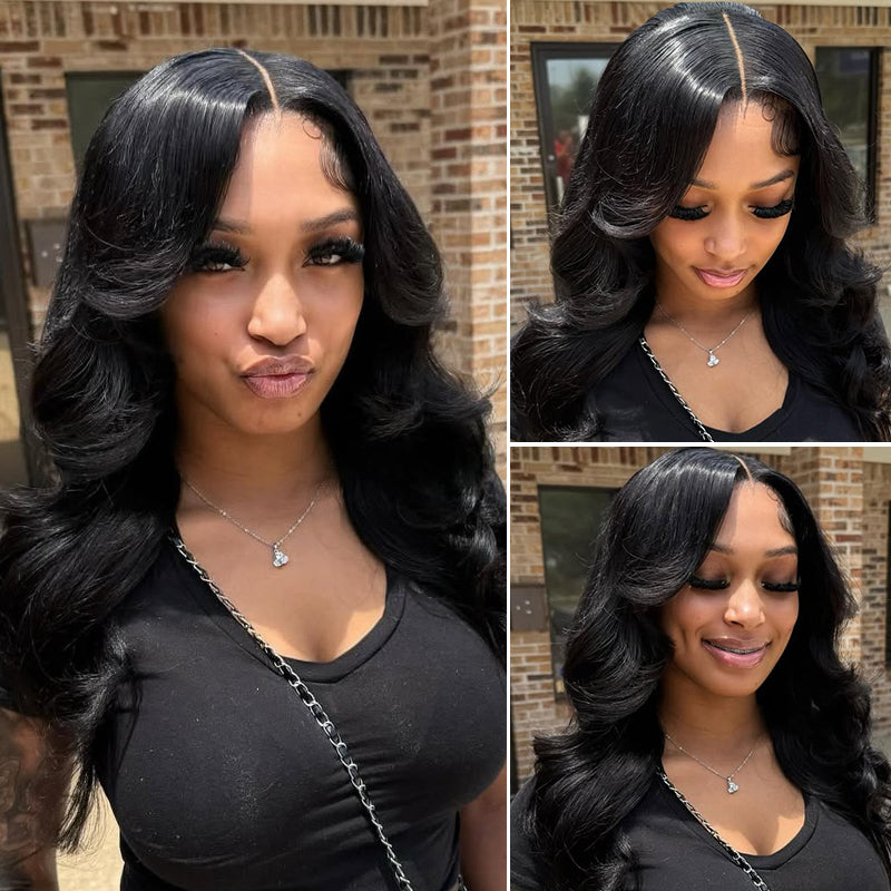 #1 Layered Cut Glueless 7×6 Pre-cut Lace Body Wave Human Hair Wigs 220% Density
