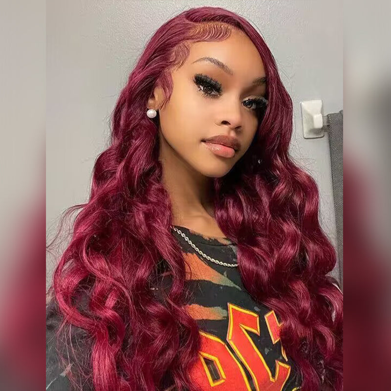 Colored 13×6 Full Lace Frontal Wig 250% Density Sterly Body Wave Lace Front Human Hair Wigs - sterlyhair