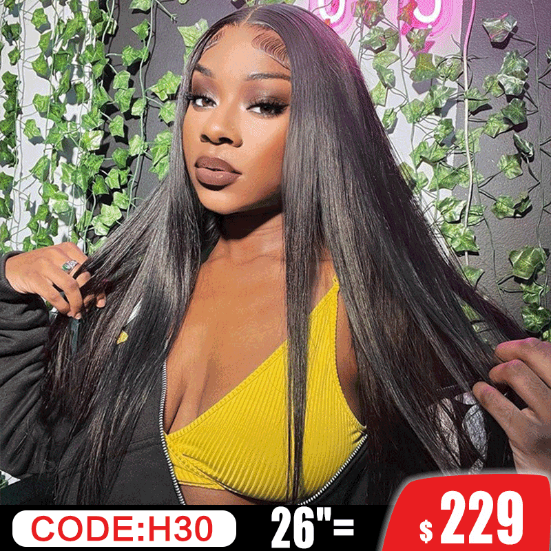 13×6 Straight Hair Frontal Wigs Human Hair 250% Density Sterly Straight Human Hair Wigs For Women - sterlyhair