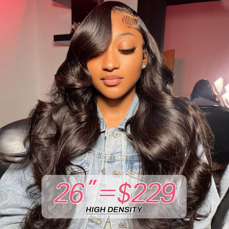 210% Density Body Wave Full 13×6 Frontal Lace Human Hair Wigs