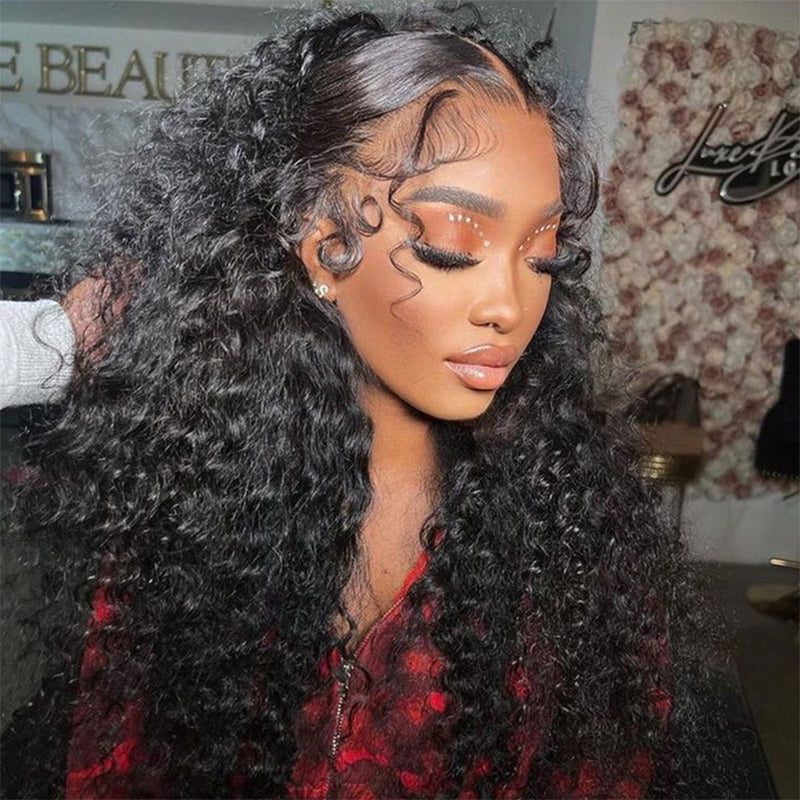 250% Density Long Curly 13×6 Full Frontal Lace Wig Sterly Curly Human Hair Wigs - sterlyhair