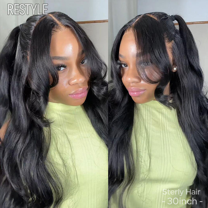 16-34inch Affordable Sterly 13x6 Transparent Lace Body Wave Front Wigs - sterlyhair