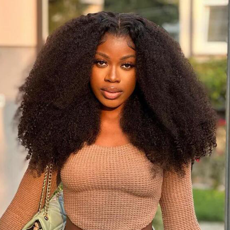 Sterly 4b/4c Curly Wig Perfect Afro Curls Glueless 13×6 PreMax Wig Flexi-Fit Drawstring Wigs Pre Bleached - sterlyhair