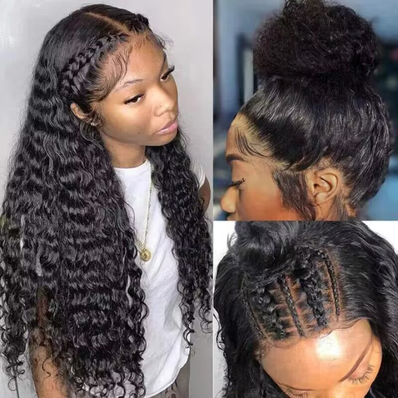 360 Lace Frontal Wigs Deep Wave Human Hair Wigs For Women Sterly Hair - sterlyhair